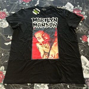 NWT UNRELEASED DOLLS KILL x MARILYN MANSON GOD SHIRT SZ L OVERSIZED UNISEX LARGE
